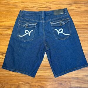Rocawear Baggy Denim Shorts Flap Pocket Size 44 Y2K